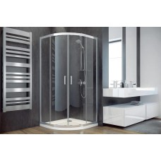 Кабіна півкругла MODERN 90x90x185 універсальна: скло mrozone, профіль хромований