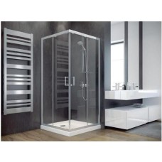 Кабіна квадратна MODERN 90x90x185 скло mrozone, профіль хромований