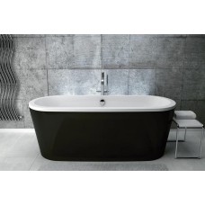 Ванна VICTORIA ретро 185х83 (чорна зовні, біла всередині)