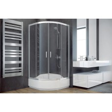 Кабіна півкругла MODERN 90x90x165 універсальна: скло mrozone, профіль хромований