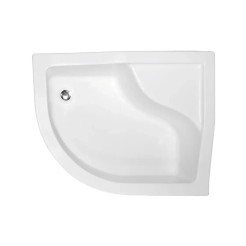 Піддон півкруглий MAXI 120x85х24/38,5 Р правий + ноги
