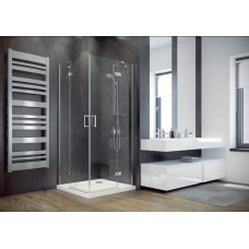 Кабіна квадратна VIVA 90x90x195 L/P, скло прозоре, профіль хромований