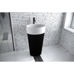 Умивальник вільностоячий UNIQA B&W 32х46 Умивальник вільностоячий UNIQA B&W 32х46