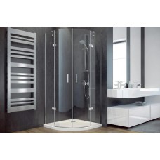 Кабіна півкругла VIVA 90x90x195: скло прозоре, профіль хромований