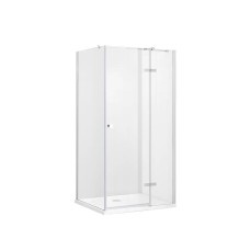 Кабіна квадратна PIXA 90x90x195 права: скло прозоре, профіль хром
