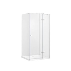 Кабіна квадратна PIXA 90x90x195 права: скло прозоре, профіль хром