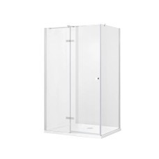 Кабіна прямокутна PIXA 120x90x195 ліва, скло прозоре, профіль хром