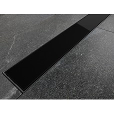 Лінійний душовий трап Virgo Black 80