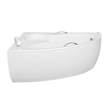 Ванна акрилова NATALIA Premium 150х100 ліва (підголовник+ручки), без ніг та обудови