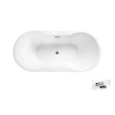 Ванна акрилова NAVIA ретро 140х75 з сифоном клік-клак