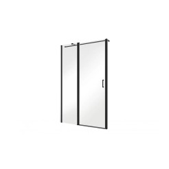 Душові двері Exo-C Black 120x190 прозорі, чорний мат Душові двері Exo-C Black 120x190 прозорі, чорний мат