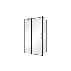 Панель бокова Exo-Ch Black 90x190 прозора, чорний мат