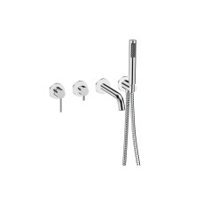 Змішувач до ванни на 4 отвори VEO, хром