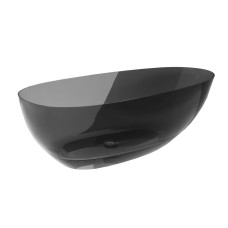 Ванна вільностояча XARA 160х75 Carbon Grey, з сифоном клік-клак хром