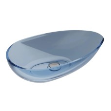 Умивальник на стільницю NEYA Blue Wave 60х35 клік-клак хром