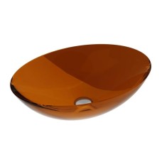 Умивальник на стільницю ANYA Earth Rust 50х35 клік-клак хром
