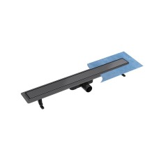 Лінійний душовий трап Virgo Grafit Duo 70