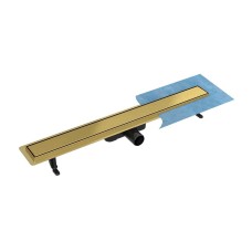 Лінійний душовий трап Virgo Gold Duo 60