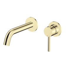 Змішувач до умивальника зі стіни VEO (яскраве золото)