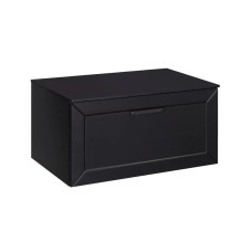 Тумба під умивальник без стільниці DEXA 60x50x40 + сифон, чорна ручка, чорна матова