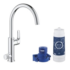 Кухонний змішувач Grohe Eurosmart в комплекті з головкою для фільтру та фільтр 123757KE Кухонний змішувач Grohe Eurosmart в комплекті з головкою для фільтру та фільтр 123757KE