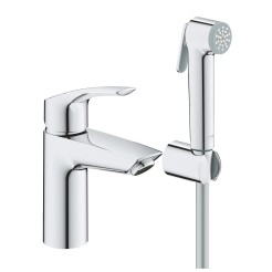 Grohe Eurosmart New Одноважільний змішувач для раковини S-Size із гігієнічним душем (23124003) Grohe Eurosmart New Одноважільний змішувач для раковини S-Size із гігієнічним душем (23124003)