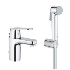 Grohe Eurosmart Cosmopolitan Одноважільний змішувач для раковини S-Size з гігієнічним душем (23125000) Grohe Eurosmart Cosmopolitan Одноважільний змішувач для раковини S-Size з гігієнічним душем (23125000)