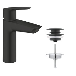 Grohe QuickFix Start Одноважільний змішувач для раковини M-Size + нажимний донний клапан (235752432) Grohe QuickFix Start Одноважільний змішувач для раковини M-Size + нажимний донний клапан (235752432)