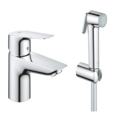 Grohe BauEdge New Одноважільний змішувач для раковини S-Size з гігієнічним душем (23757001)