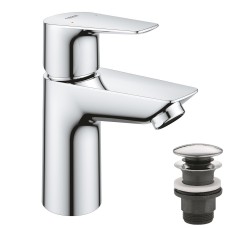 Grohe Start Edge Одноважільний змішувач для раковини S-Size + нажимний донний клапан (23898001)