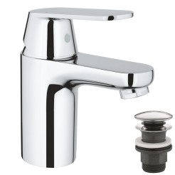 Grohe Eurosmart Cosmopolitan Одноважільний змішувач для раковини S-Size нажимний донний клапан (23925000) Grohe Eurosmart Cosmopolitan Одноважільний змішувач для раковини S-Size нажимний донний клапан (23925000)