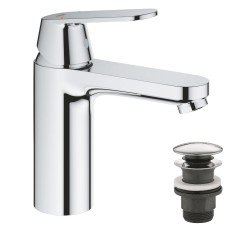 Grohe Eurosmart Cosmopolitan Одноважільний змішувач для раковини M-Size нажимний донний клапан (23926000)