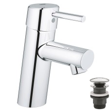 Grohe Concetto Одноважільний змішувач для раковини S-Size + нажимний донний клапан (23931001)