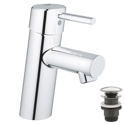 Grohe Concetto Одноважільний змішувач для раковини S-Size + нажимний донний клапан (23931001) Grohe Concetto Одноважільний змішувач для раковини S-Size + нажимний донний клапан (23931001)