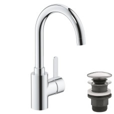 Grohe Eurosmart Cosmopolitan Одноважільний змішувач для раковини L-Size нажимний донний клапан (23933001)