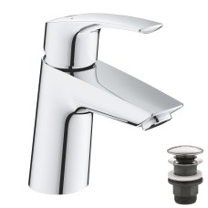 Grohe Eurosmart New Одноважільний змішувач для раковини S-Size + натискний донний клапан (23968003)