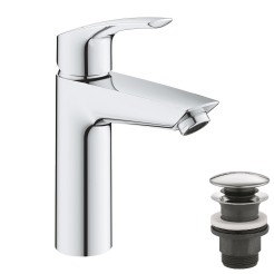 Grohe Eurosmart New Одноважільний змішувач для раковини M-Size з термостатичним захистом (23989003) Grohe Eurosmart New Одноважільний змішувач для раковини M-Size з термостатичним захистом (23989003)