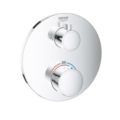 Grohe Grohtherm Термостат для душу з перемикачем на 2 положення верхній/ручний душ (24076000) Grohe Grohtherm Термостат для душу з перемикачем на 2 положення верхній/ручний душ (24076000)