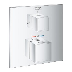 Grohe Grohtherm Cube Термостатичний змішувач на ванну на 2 виходи (24155000) Grohe Grohtherm Cube Термостатичний змішувач на ванну на 2 виходи (24155000)