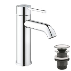 Grohe Essence New Одноважільний змішувач для раковини S-Size + нажимний донний клапан (24179001)