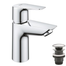 Grohe Start Edge Одноважільний змішувач для раковини S-Size + нажимний донний клапан (24199001)