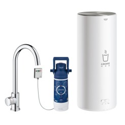Grohe Стартовий комплект Grohe Red MONO з бойлером розміру L і краном, вилив С, хром (30080001)