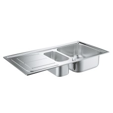 Grohe Мийка для кухні 970 x 500 мм з ексцентриком, 2 чаши, матова (31564SD0)