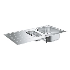 Кухонна мийка Grohe 965x500мм матова з ексцентриком 2 чаши 31564SD1 Кухонна мийка Grohe 965x500мм матова з ексцентриком 2 чаши 31564SD1