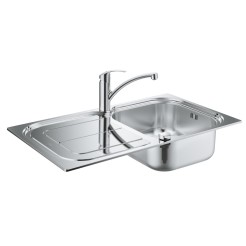 Grohe Комплект Мийка для кухні 860 x 500 мм + Eurosmart одноважільний змішувач (31565SD0)