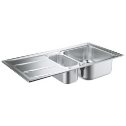 Кухонна мийка Grohe 970x500мм з ексцентриком 2 чаши матова 31567SD0