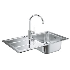 Grohe Комплект Мийка для кухні 860 x 500 мм + Concetto одноважільний змішувач (31570SD0)