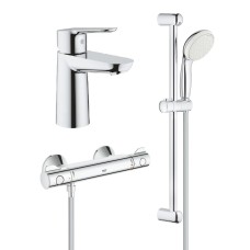 Grohe Набір Grohtherm 800 для душа і змішувач для раковини BauEdge (34105TS)