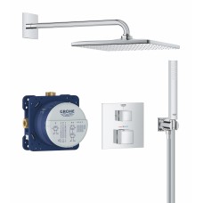 Grohe QuickFix Precision Cube Душова система прихованого монтажу з Vitalio Rain Mono 310 Cube (34879000)