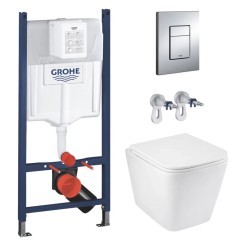 Grohe Комплект унітазу з інсталяцією 4 в 1 Grohe Solido Even (3884966KE493436) Grohe Комплект унітазу з інсталяцією 4 в 1 Grohe Solido Even (3884966KE493436)